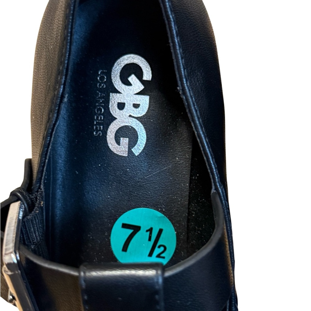 GBG Los Angeles Black Buckle Shoes - Picture 4 of 8
